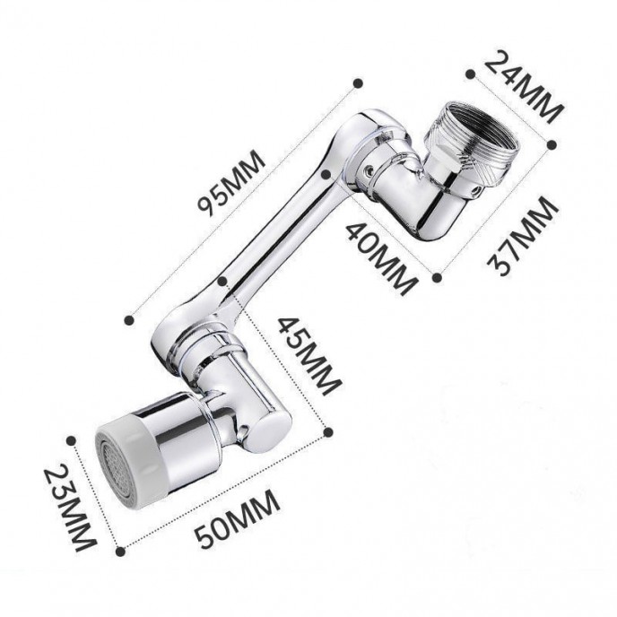 Universal faucet spout