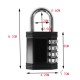 Zinc alloy combination padlock