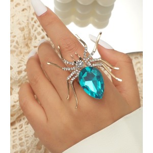 Animal Ladies Rhinestone Ring Halloween Ring