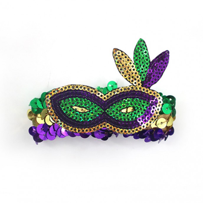 Mardi Gras Sequin Bracelet