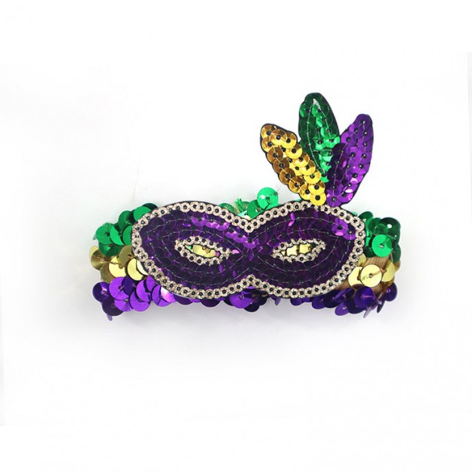 Mardi Gras Sequin Bracelet