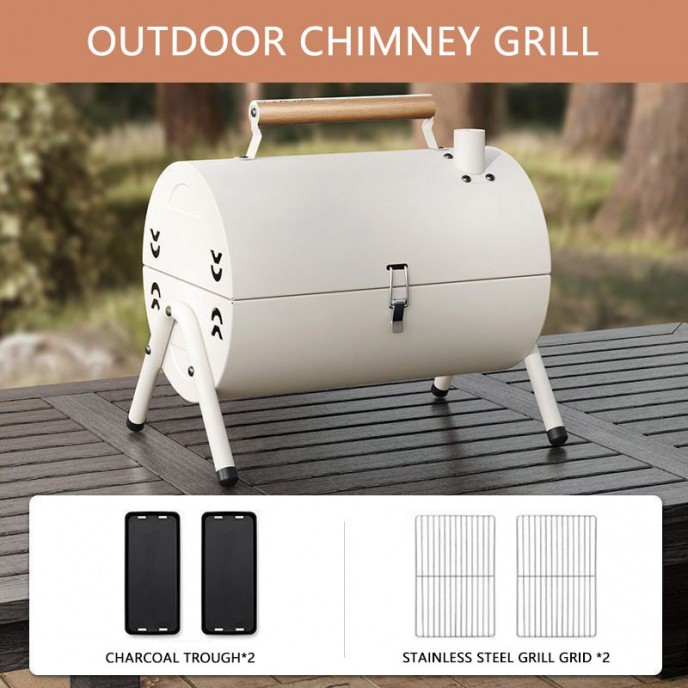 Outdoor Camping Smokeless Charcoal Grill