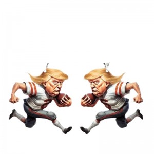 Trump Acrylic Car Interior Pendant Bag Keychain Decoration