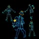 LED jazz fluorescent performance costumes