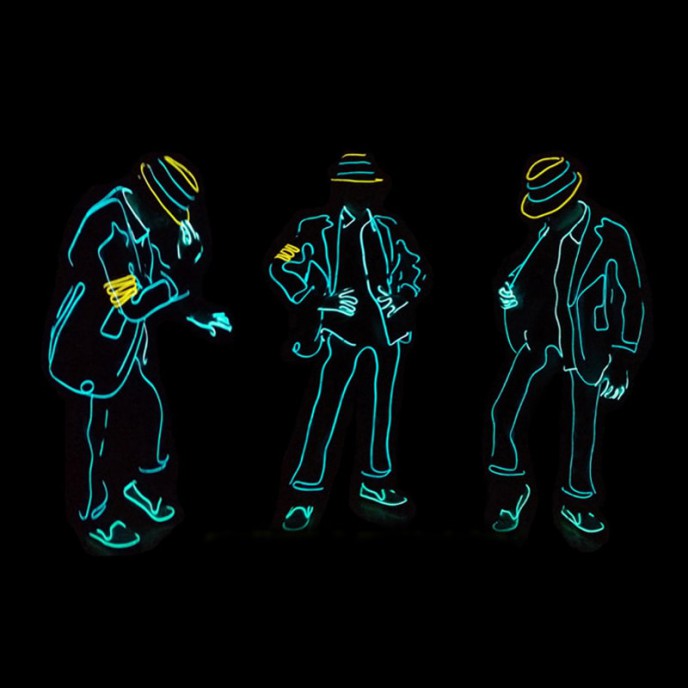 LED jazz fluorescent performance costumes